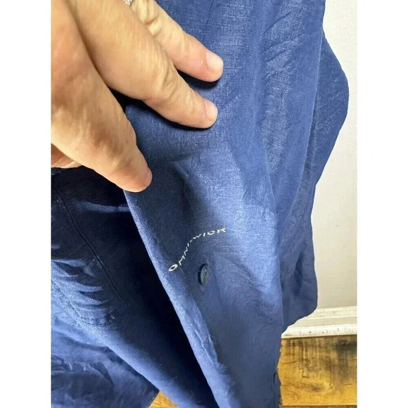 COLUMBIA - MEN'S XL - Blue OMNI-SHADE BUTTON UP LONG SLEEVE SHIRT W/ POCKETS - Picture 4 of 8